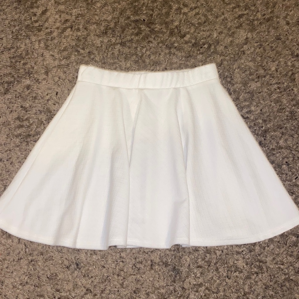White skater skirt, size small